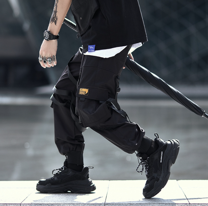 China Chic Diablo Functional Windwork Pants - Harajuku Style