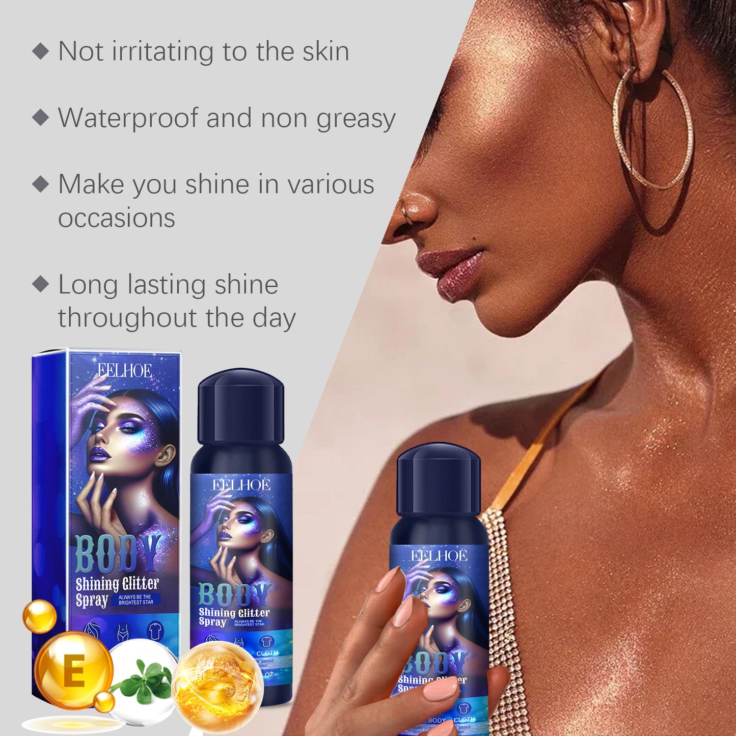 Harajuku Style Highlighter Glitter Spray