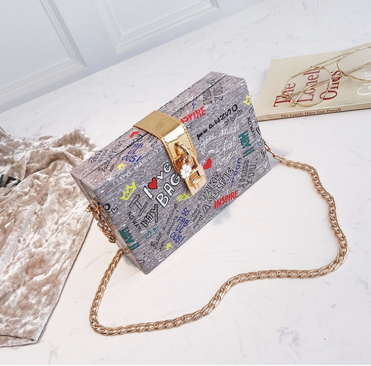Harajuku Style Graffiti Crossbody Handbag for Women