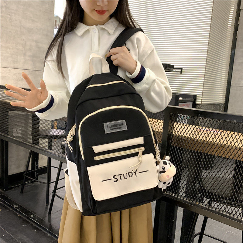 Korean Style Large-Capacity Backpack for School Girls