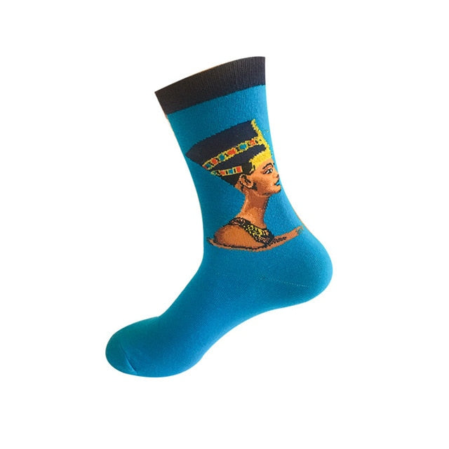 3D Retro Starry Night Art Socks – Unisex Funny Vintage Design
