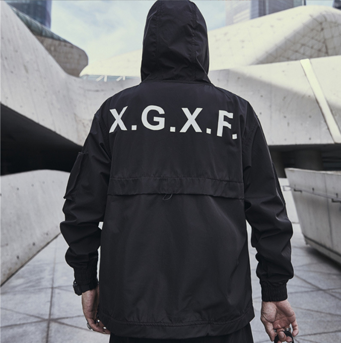 Harajuku Style Multi Pocket Workwear Coat for Men