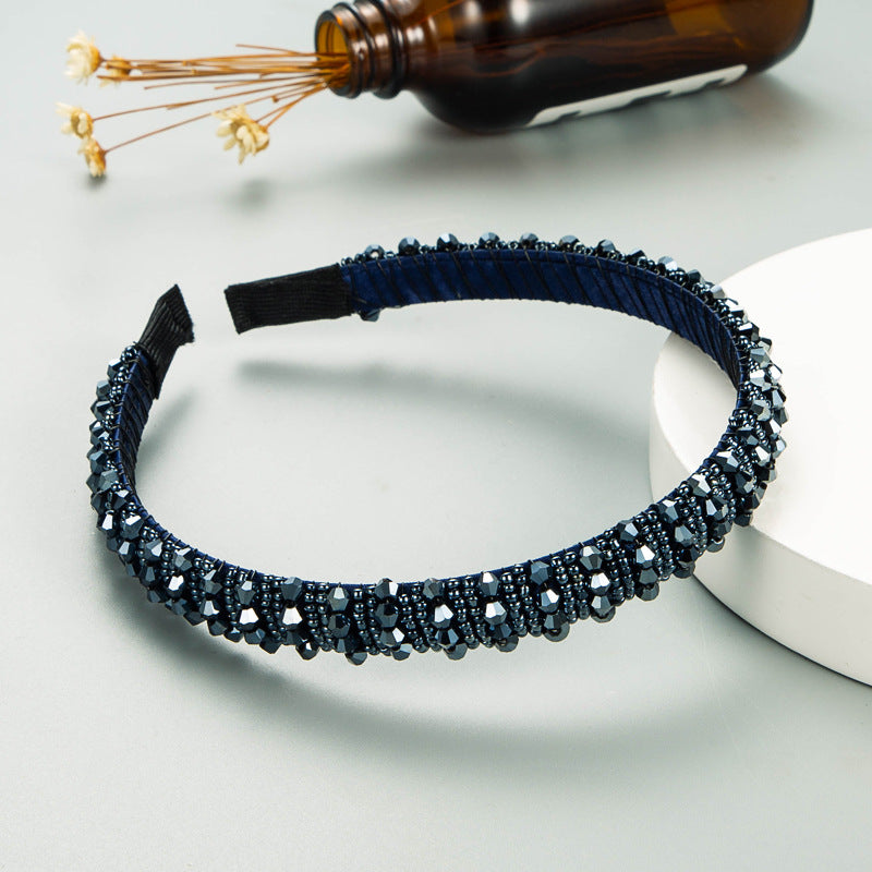 Handmade Crystal Edge Hair Band - Harajuku Style