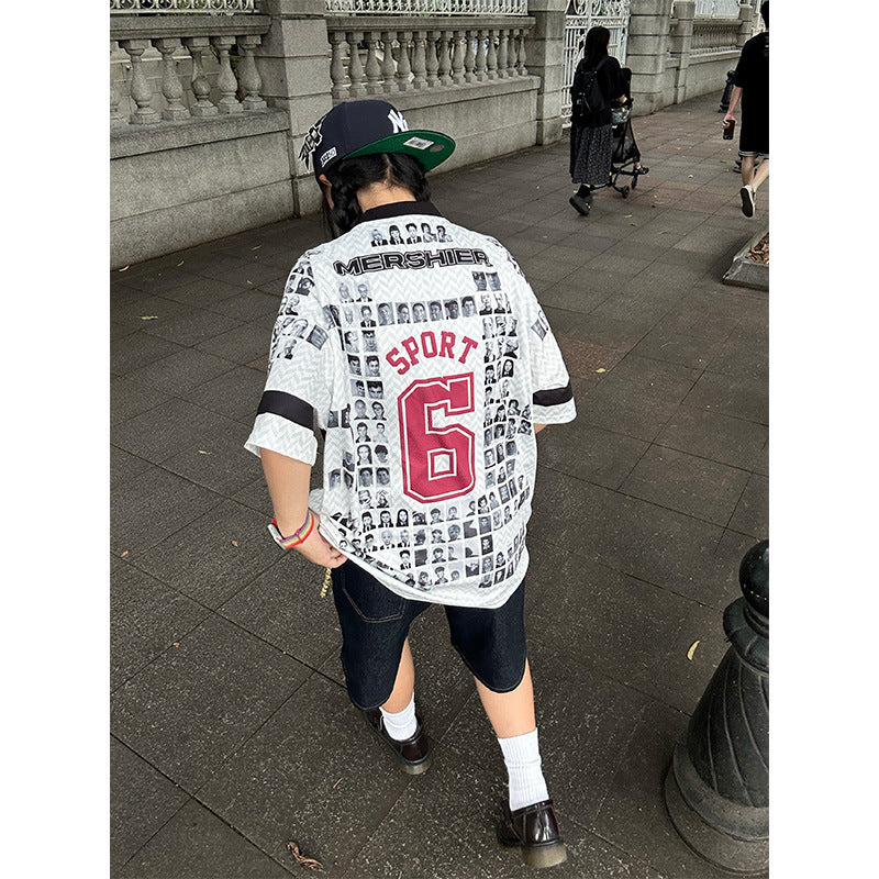 Harajuku Style Loose Casual Jersey Top