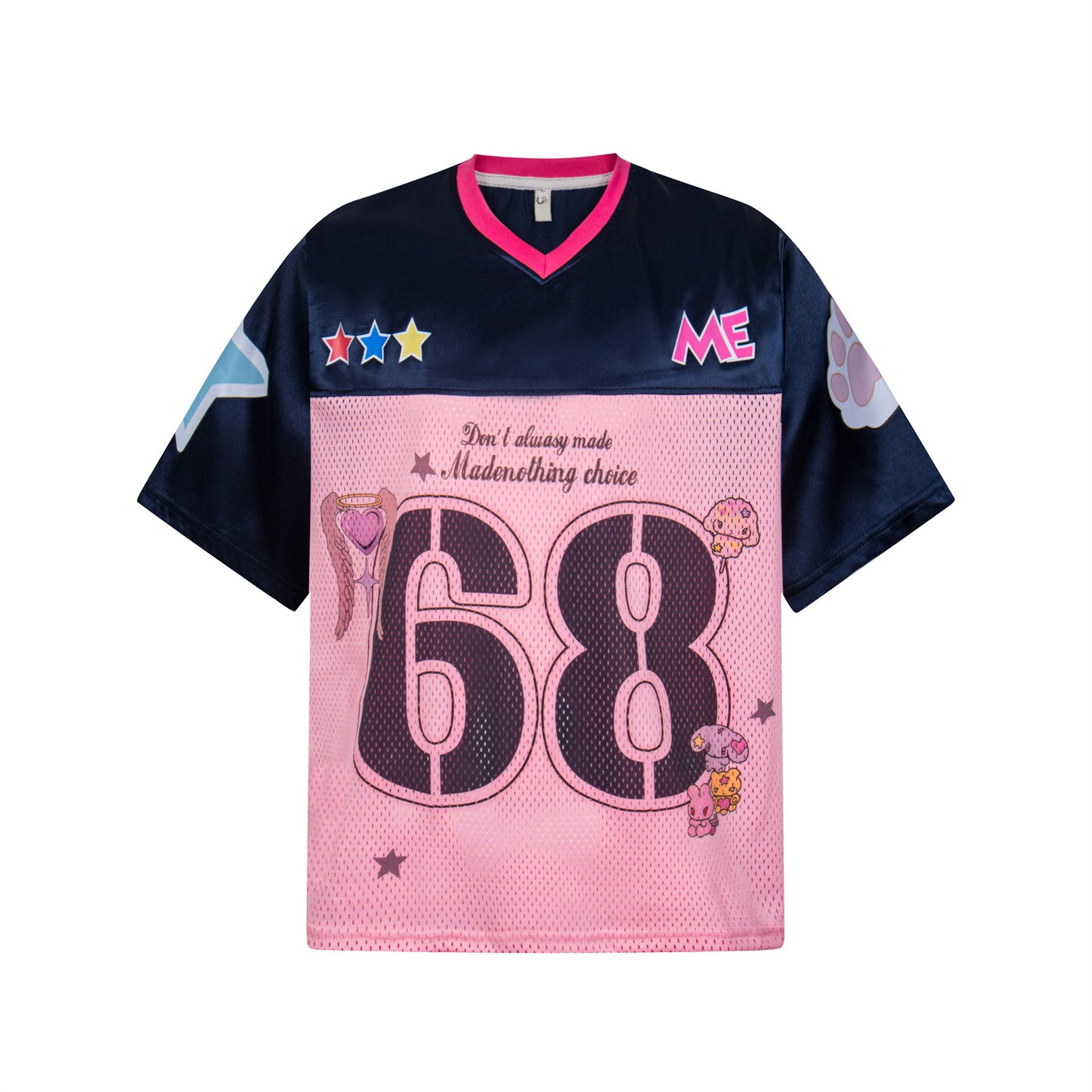 Design Sense Niche American Retro V-Neck Football Jersey