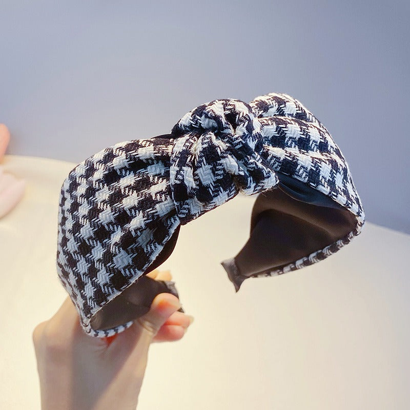 Thousand Birds Check Hair Band