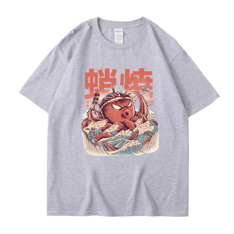 Harajuku Style Loose Cotton Short Sleeve T-Shirt