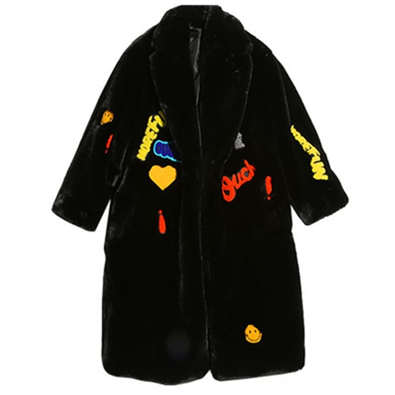 Long Sleeve Faux Fur Teddy Coat for Women