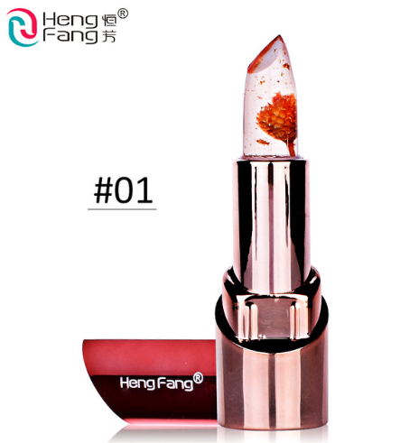 HengFang Gold Flower Lipstick - 3 Fruit Flavors