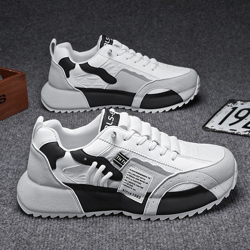 Harajuku-Style Men's Low Top Leather Sports Shoes