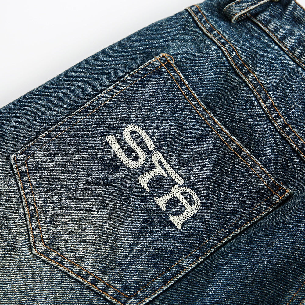 Retro Deconstructed Denim Shorts for Men - Harajuku Style