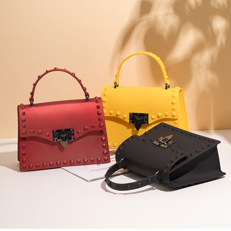 Harajuku Style Mini Jelly Handbag with Chain