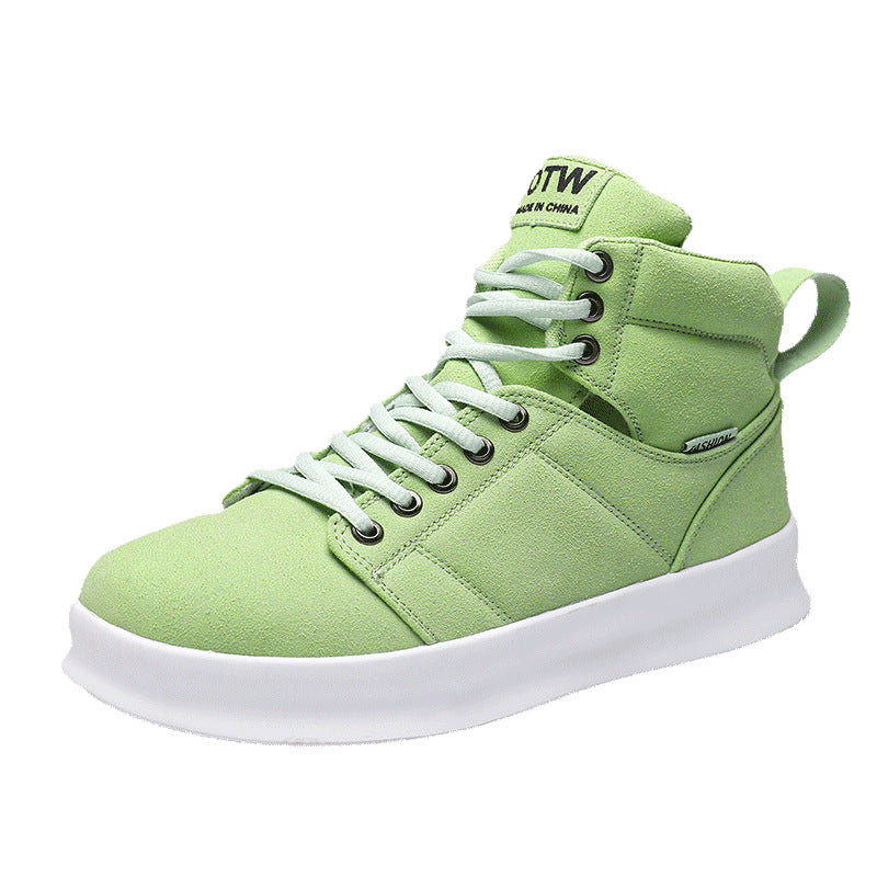 High Top Suede Board Shoes - Harajuku Style