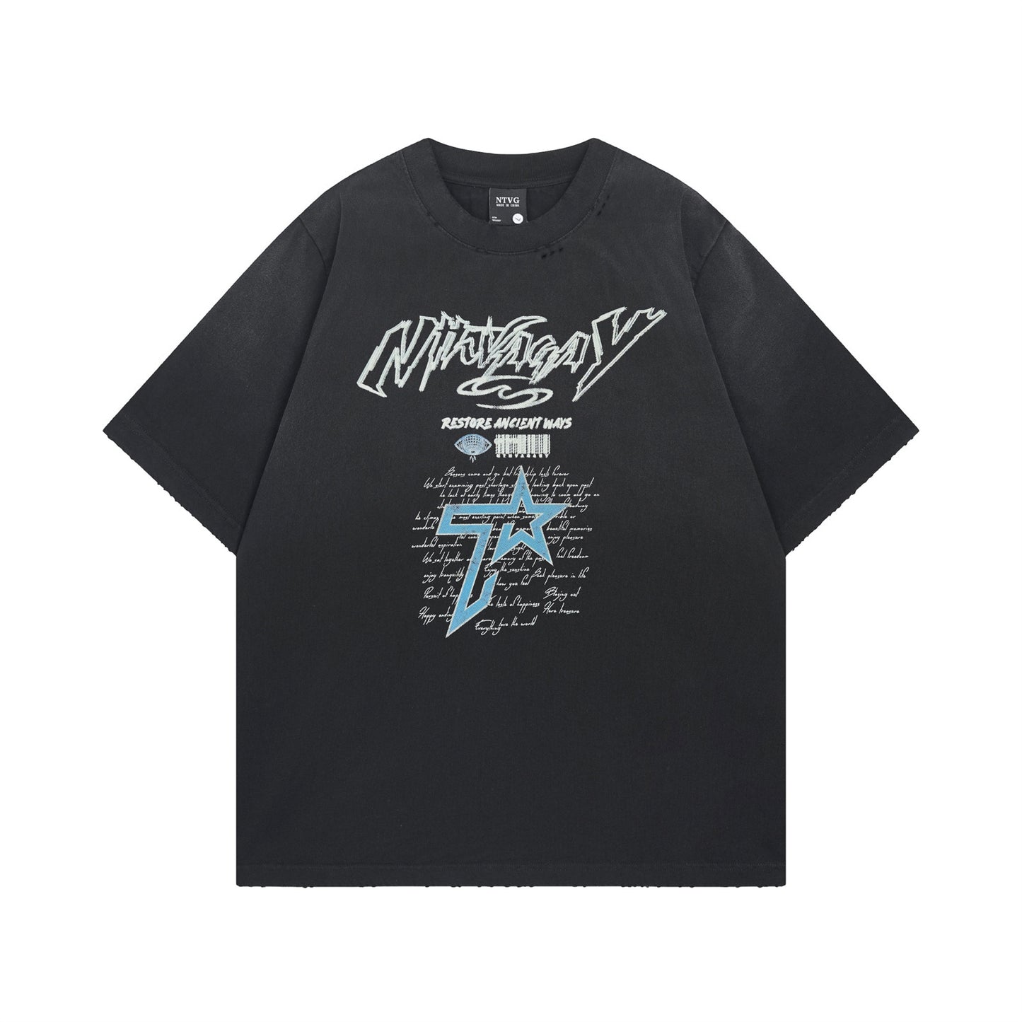 Trendy Harajuku-Inspired Loose Fit Letter Print Tee