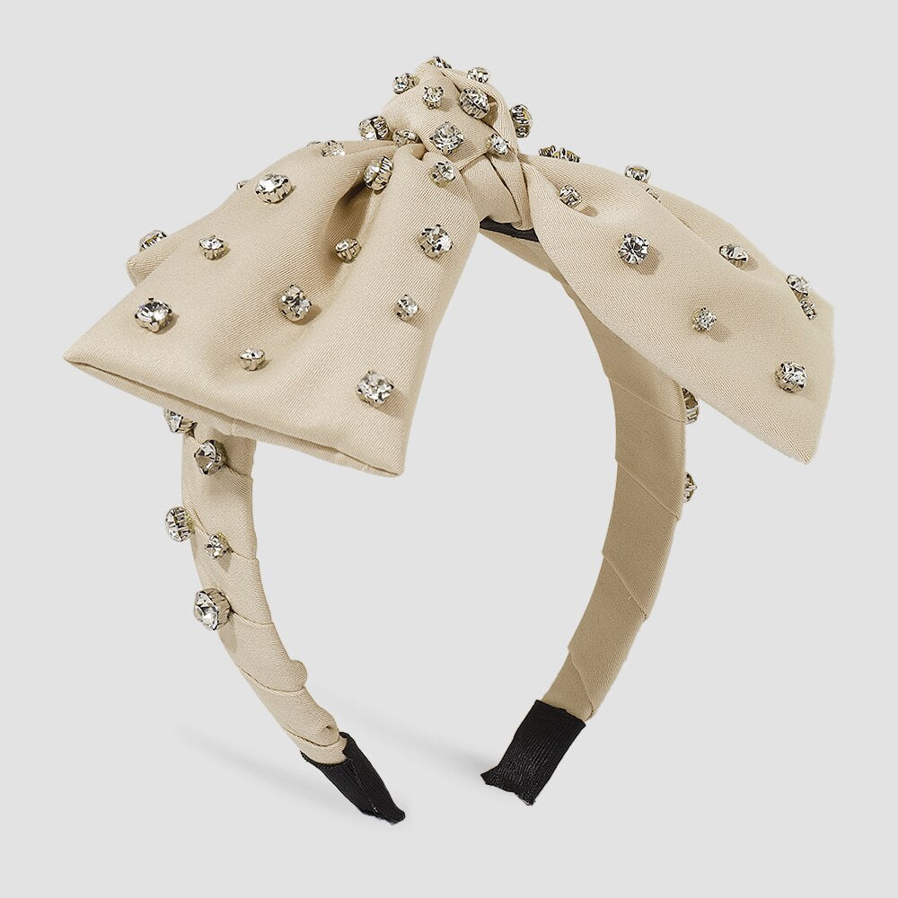 Exaggerated Bow Knot Diamond Headband
