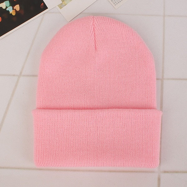 Cute Knitted Beanie Hat for Women - Harajuku Style Cap