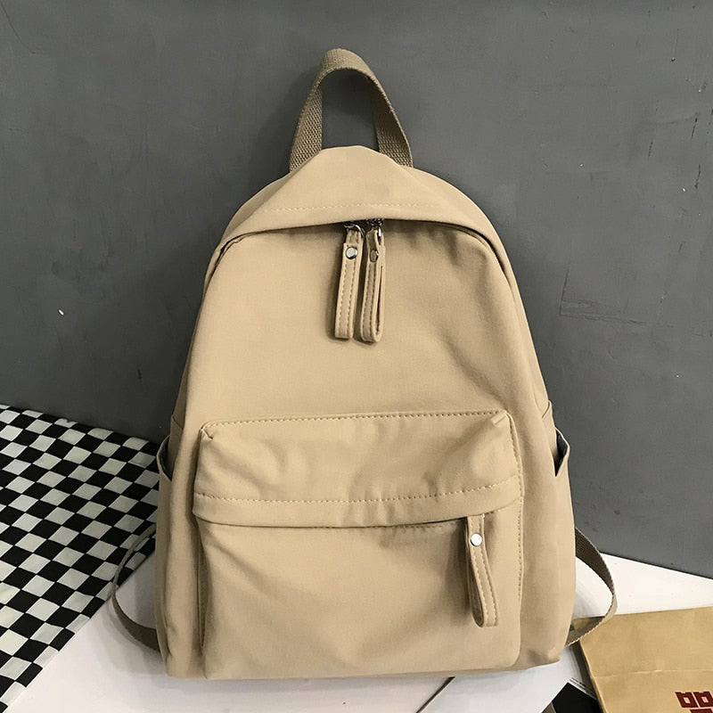 Harajuku Style Anti-Theft Canvas Backpack for Girls
