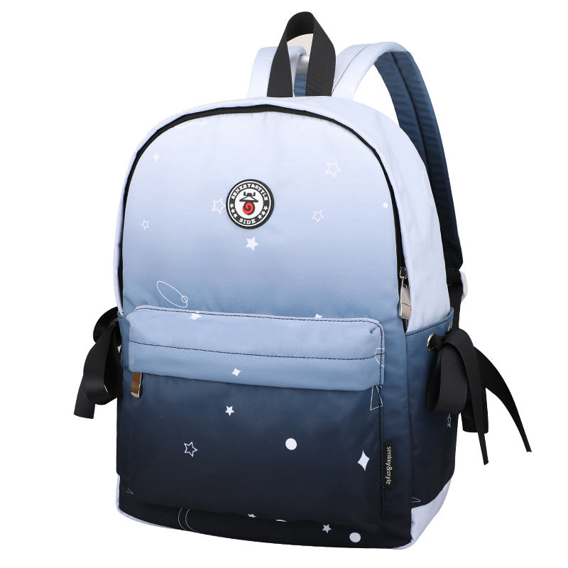 Fresh Gradient Color Harajuku Style School Backpack