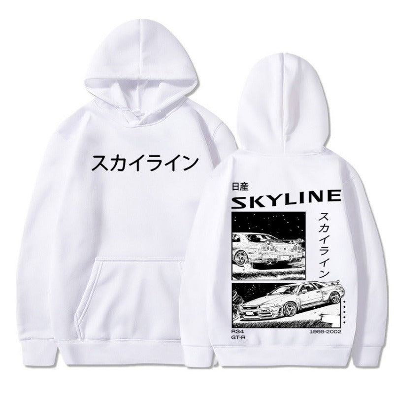 AE86 Initial D Anime Hoodie - Harajuku Style