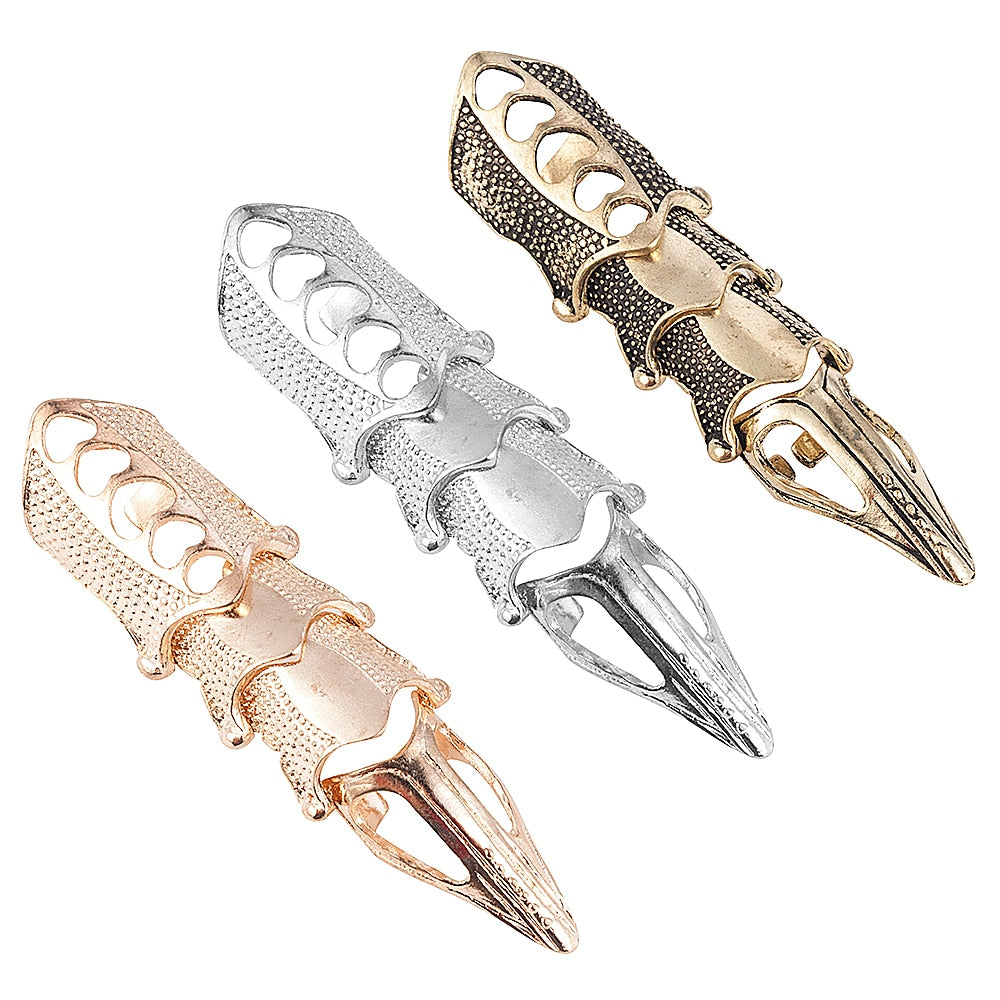 Cool Boys Gothic Rock Armor Knuckle Ring - Harajuku Style