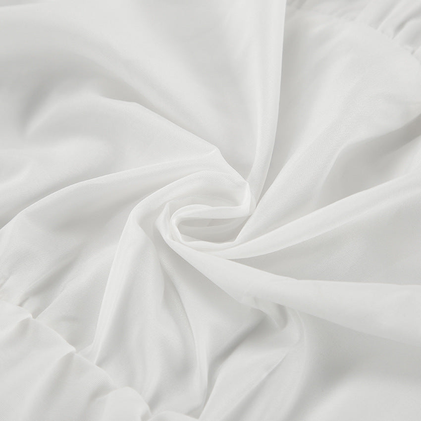 Harajuku-Inspired Double-Layer High-Waisted Pleated Skirt