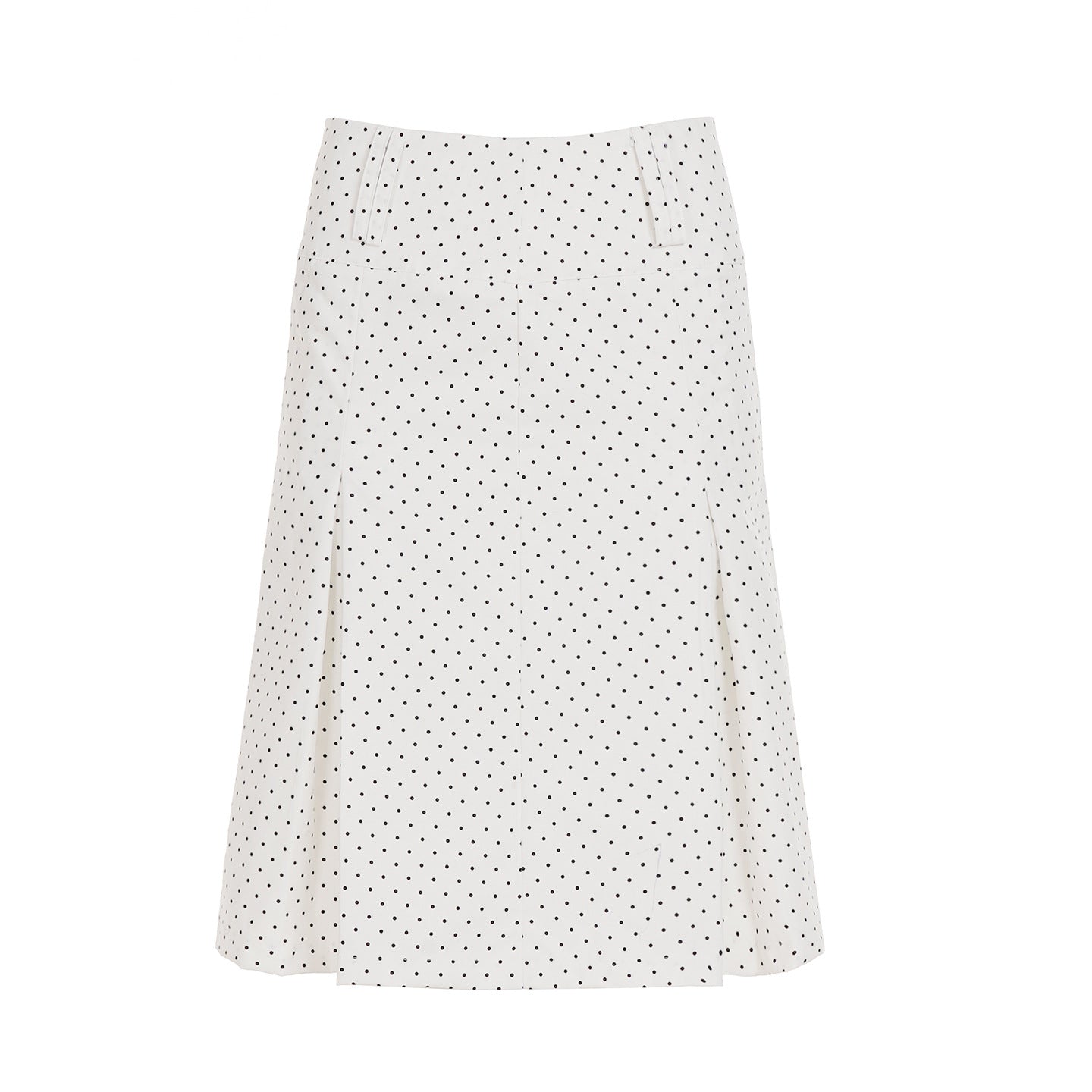 Playful Polka Dot A-Line Midi Skirt