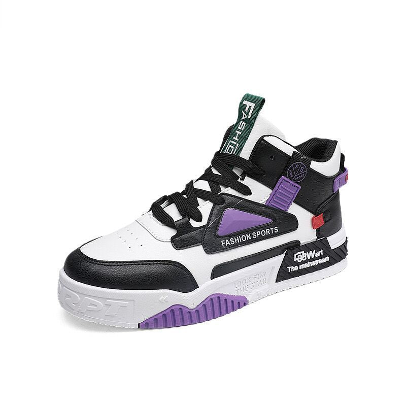 Men's Harajuku High Top Breathable Sneakers
