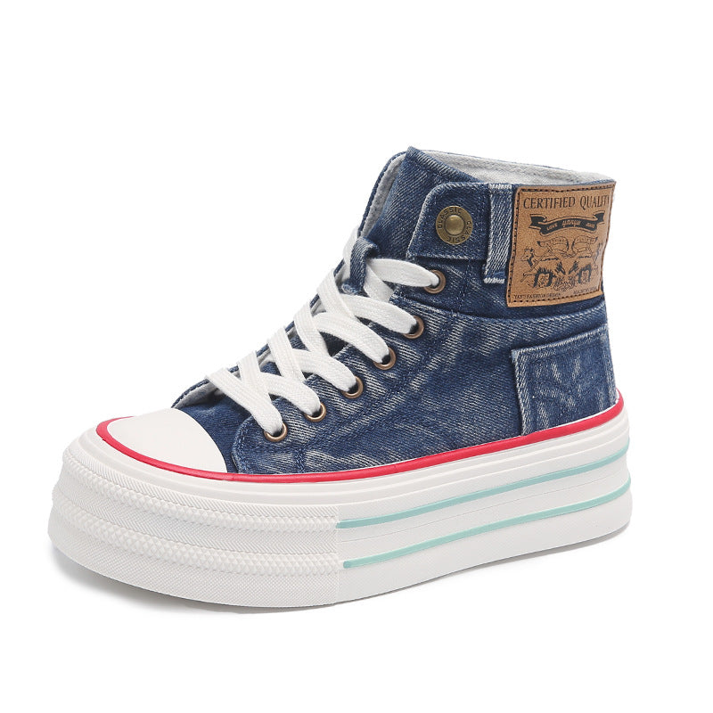 Harajuku Style High Top Canvas Shoes for Youth