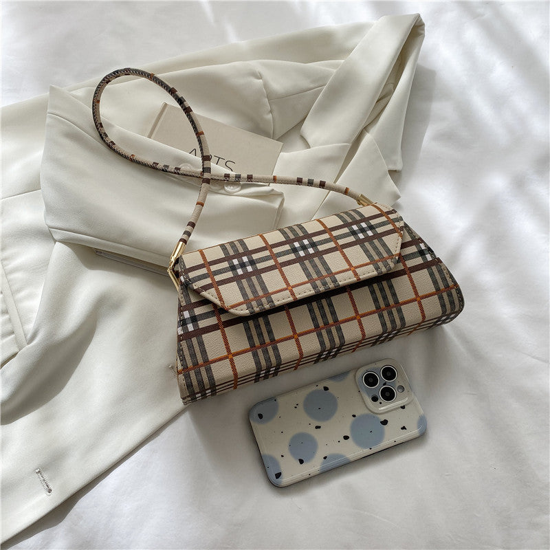 Trendy Harajuku Plaid Armpit Bag for Summer