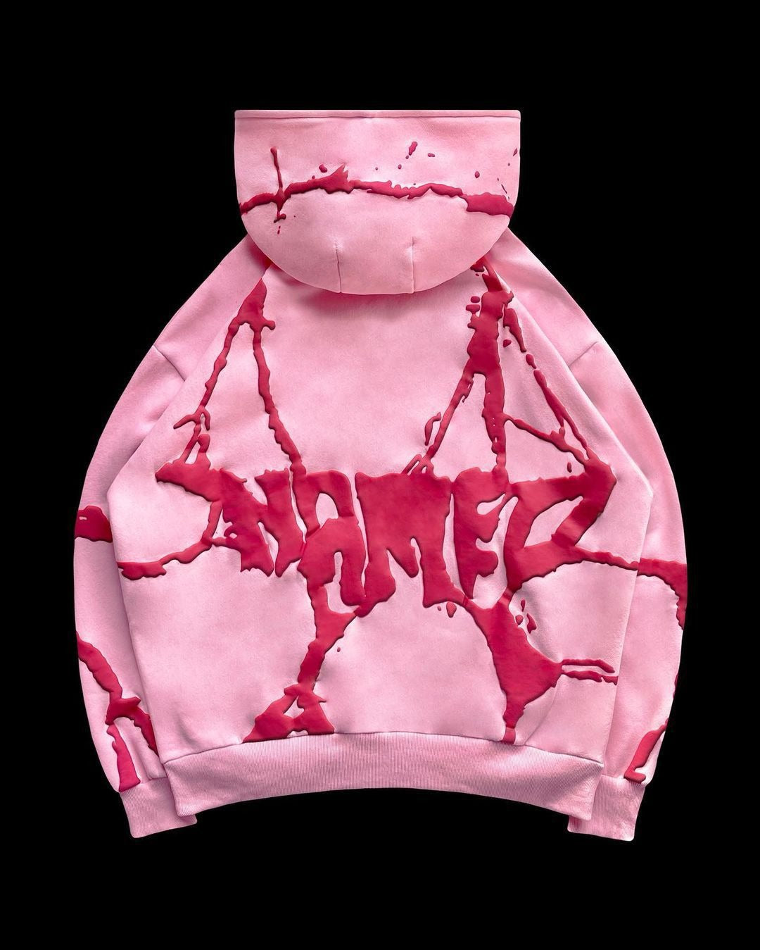 Playful Plush Foam Printed Three Color Hoodie Set