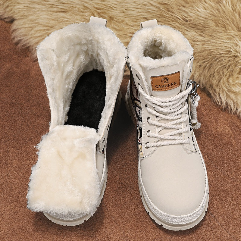 Playful Winter High Top Boots for Men