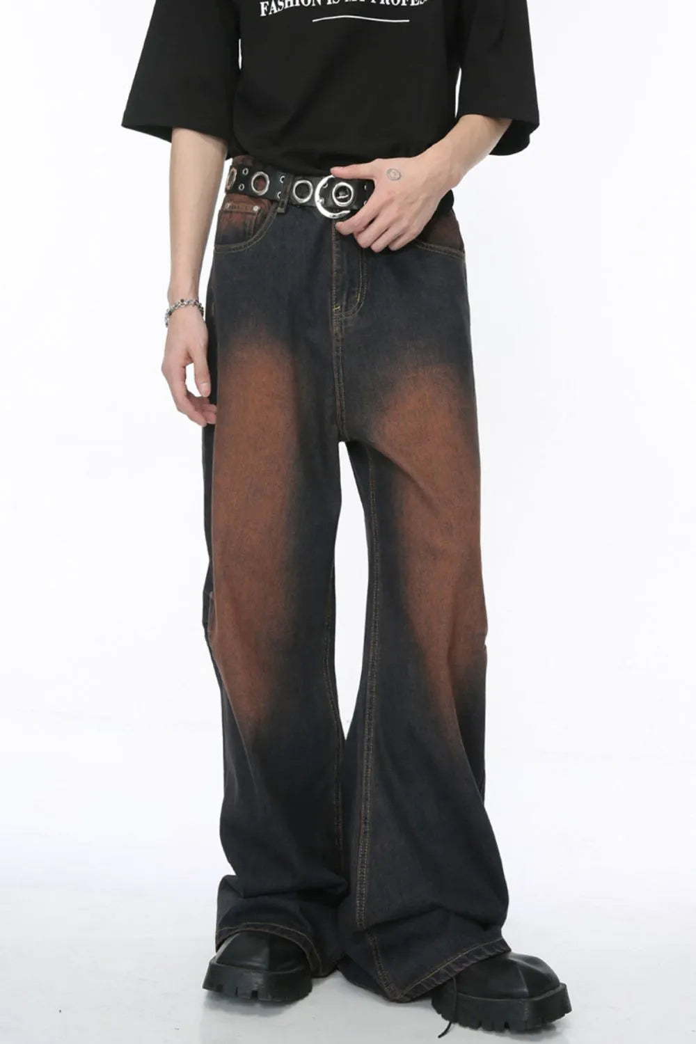 Stylish Wide Leg Jeans with Pockets