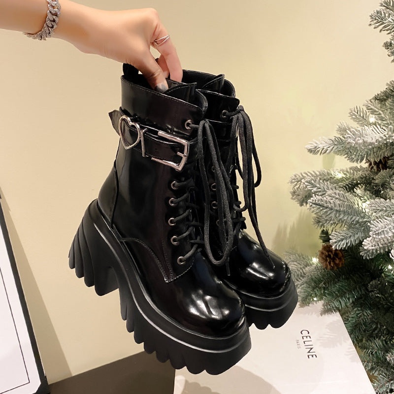 Genuine Leather Ankle Boots for Women - Harajuku Style