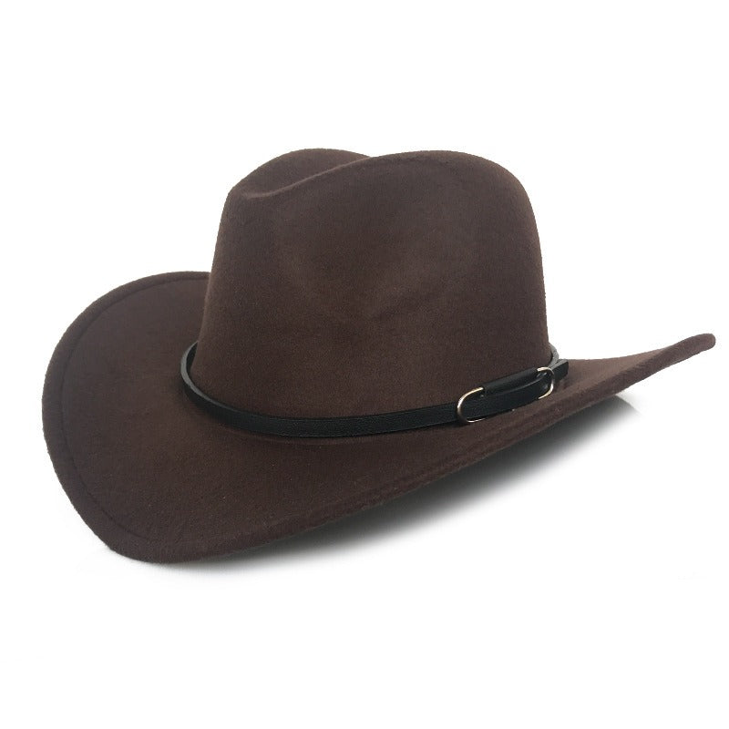 Vintage Woolen Denim Top Hat for Autumn & Winter
