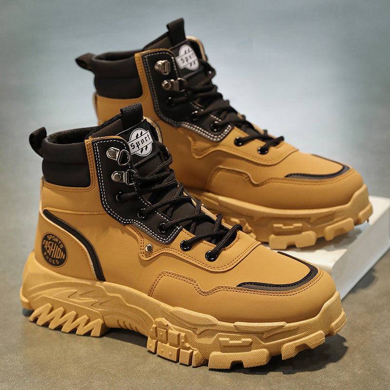 Trendy High Top Boots for Men - Outdoor Versatility