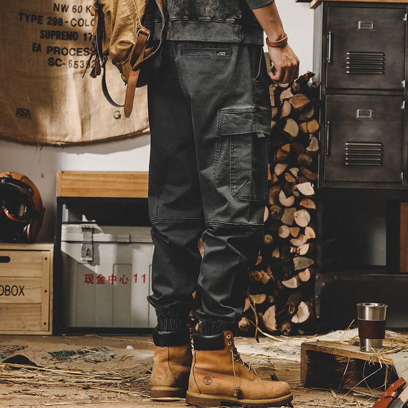Harajuku Style Retro Heavyweight Work Pants for Men