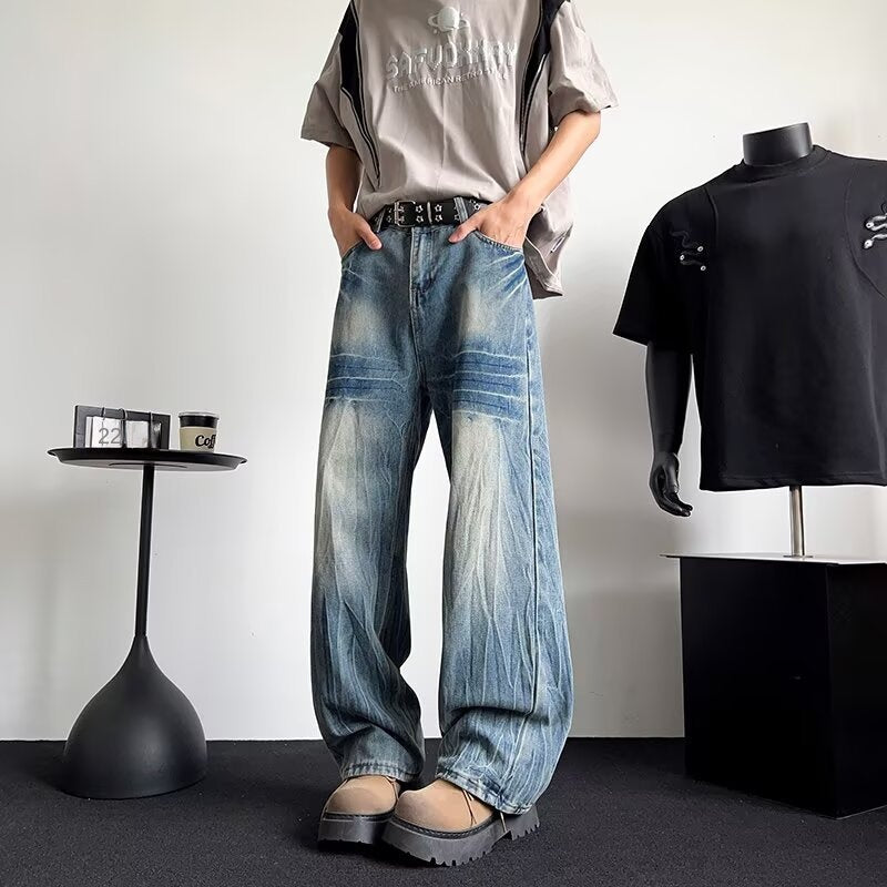 Thin Long Straight Tube Loose Curved Knife Pants