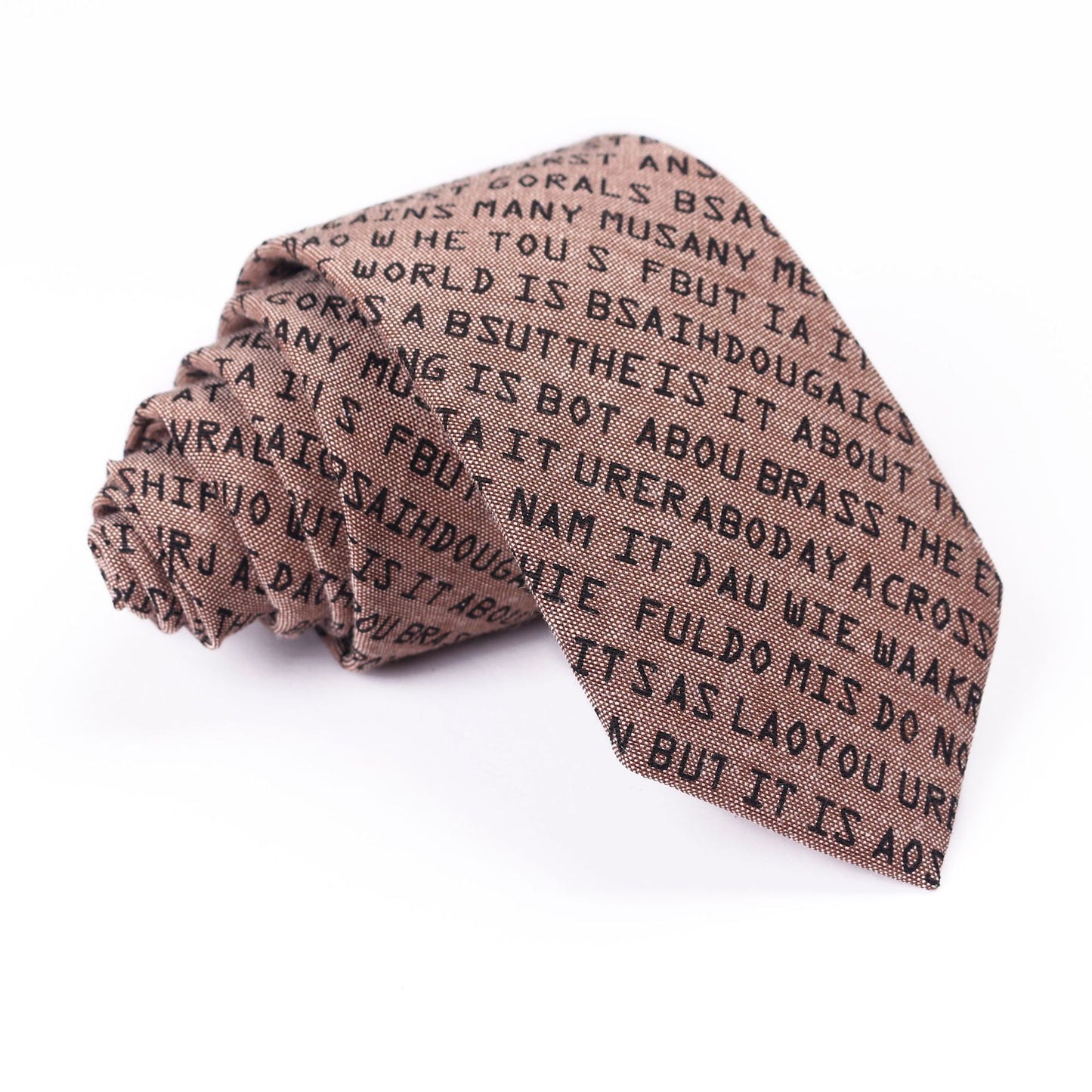 English Letter Casual Printed Tie