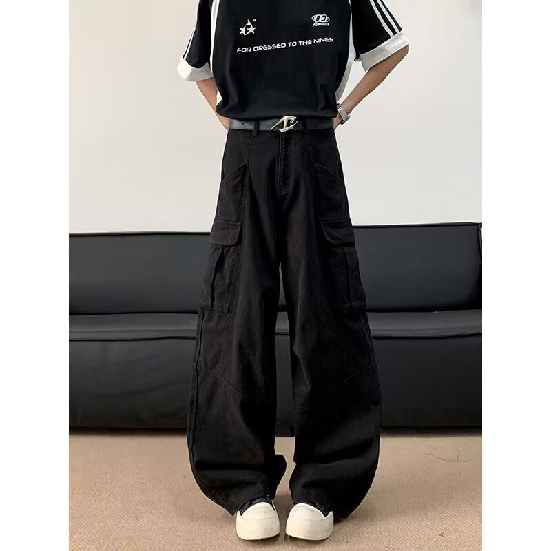 Multi Pocket Workwear Casual Pants