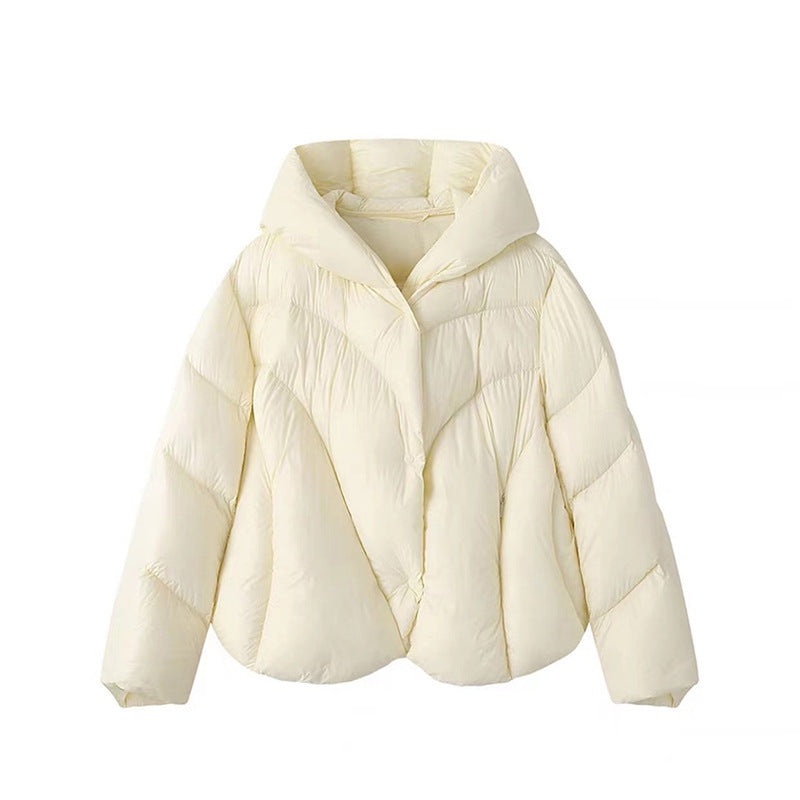 Harajuku Irregular Cape Down Jacket for Women
