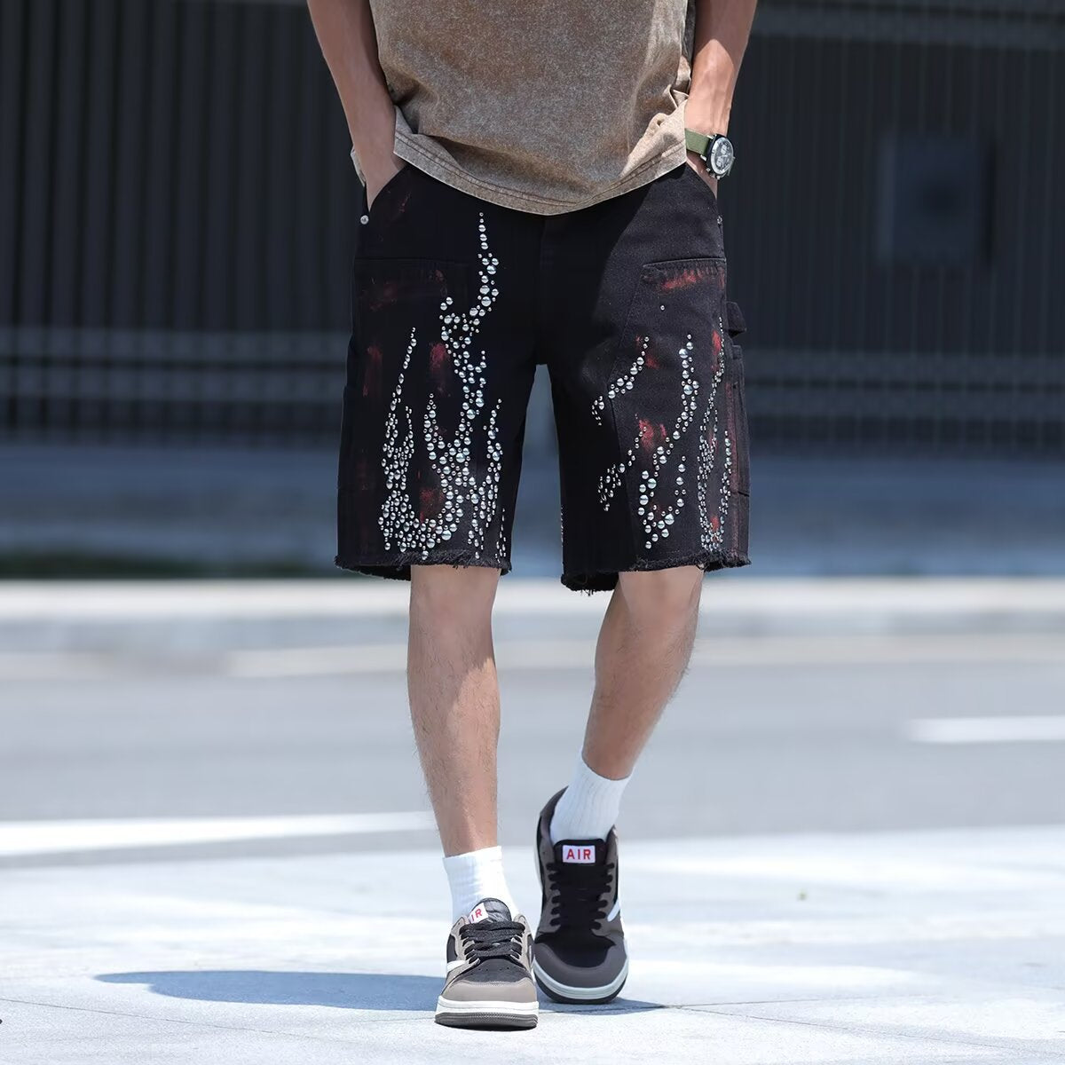 Heavy Industry Diamond Inlaid Cowboy Shorts