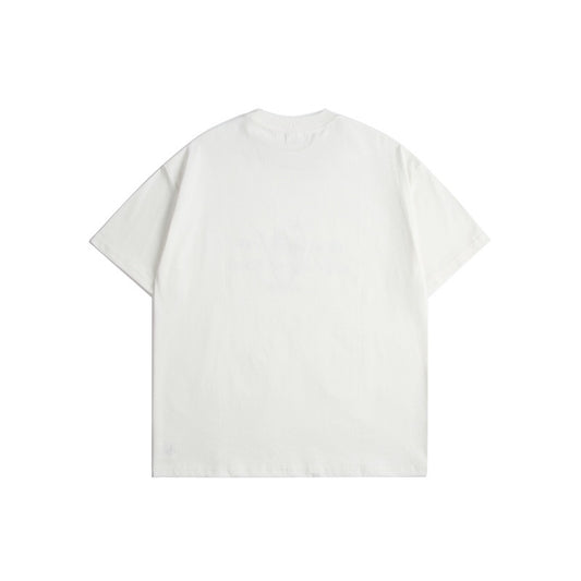 Harajuku Style Hand Drawn Printed Loose Fit Tee