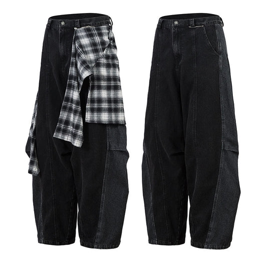 Men's Trendy Detachable Flap Denim Cargo Pants