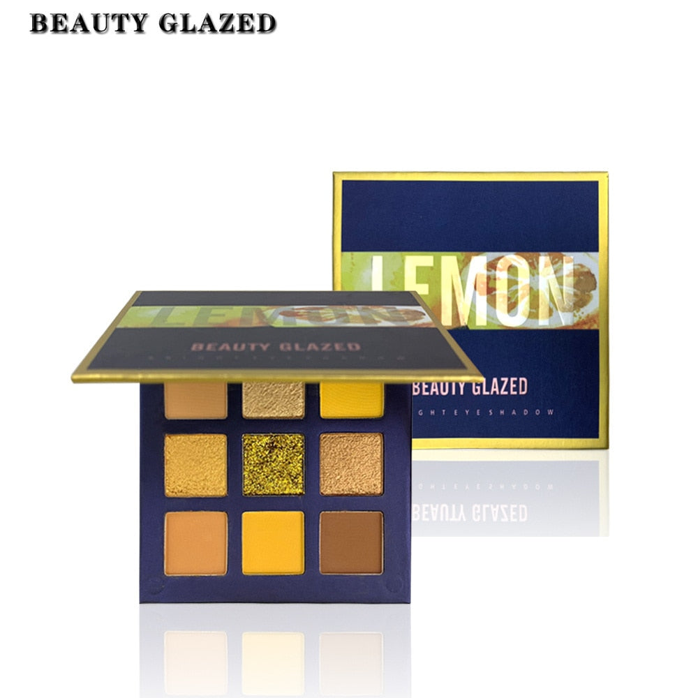 Beauty Glazed 9-Color Eyeshadow Palette - Playful Pink & Yellow