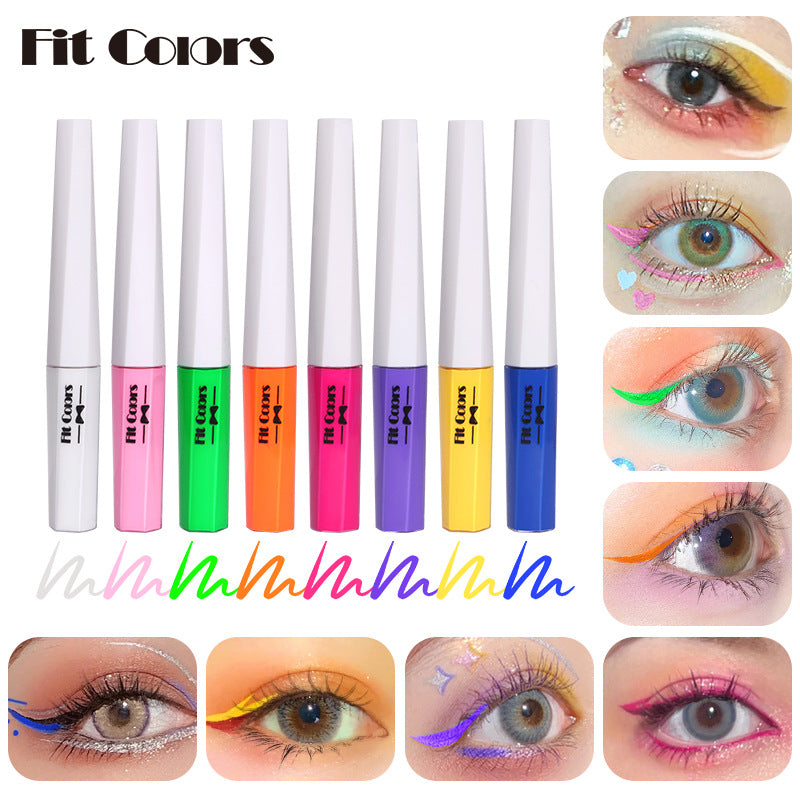 Rainbow Fluorescent Eyeliner - Waterproof & Quick-Drying