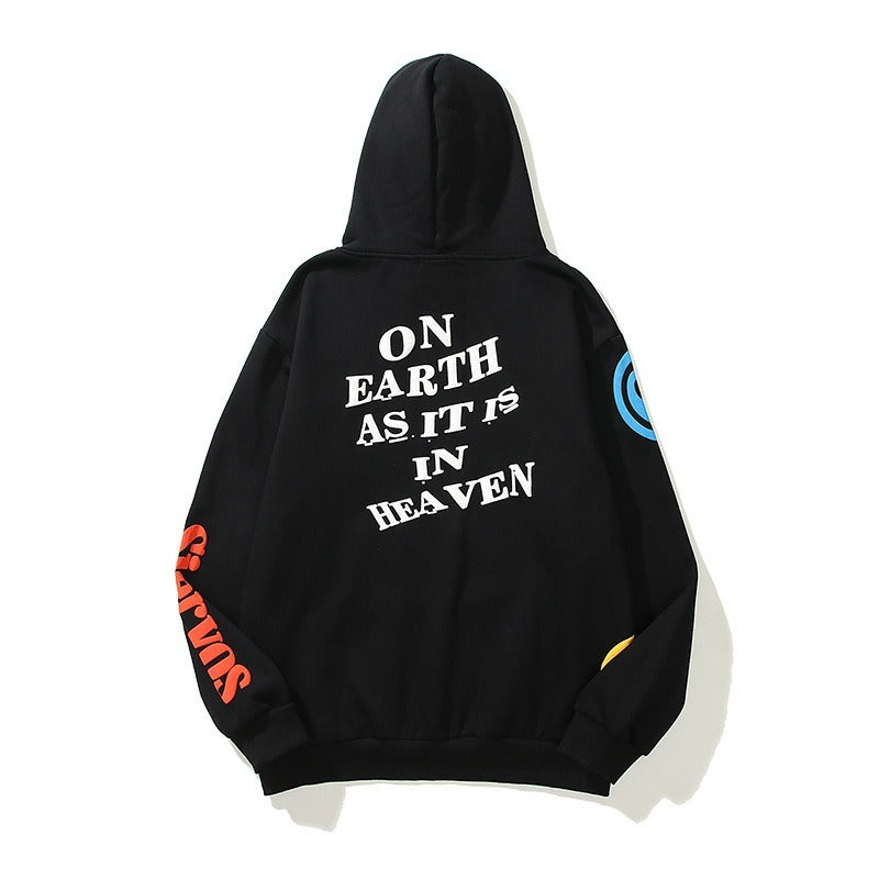 Kanye 3D Foam Graffiti Print Hoodie - Harajuku Street Style
