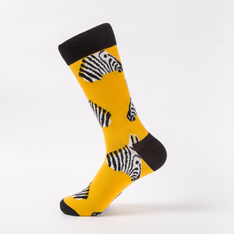 Playful Animal Print Colorful Socks
