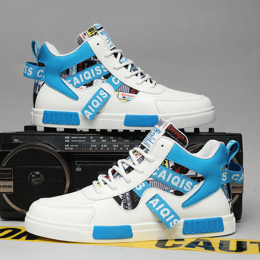Trendy High Top Board Shoes for Men - Harajuku Style