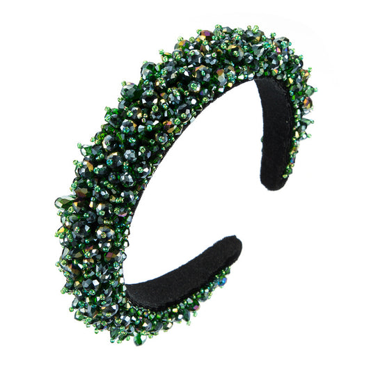 Baroque Hand-Sewn Stellalou Headband Full Of Crystal