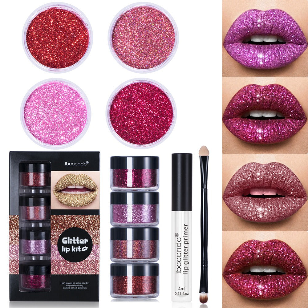 Glitter Lip Gloss Set - Harajuku Style Glam